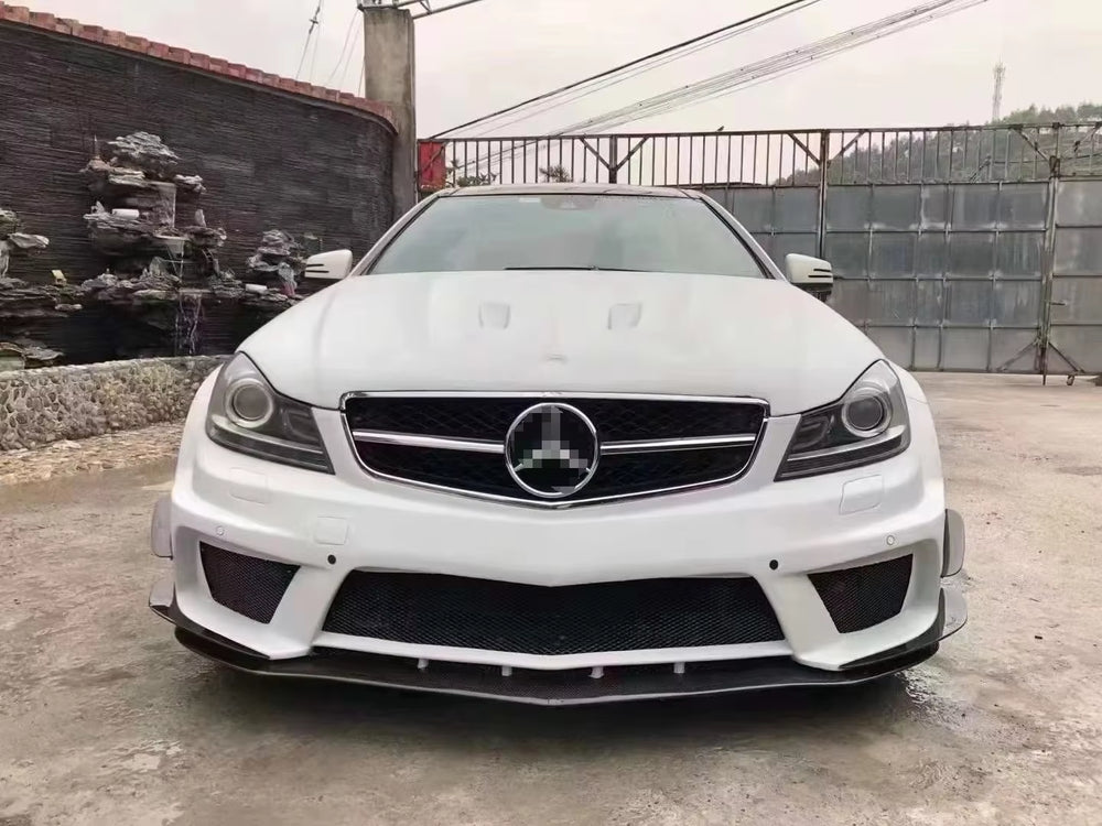 Body Kit for Mercedes C Class W204 2008-2014 BS Style with Front Fenders Side Skirts Bumpers Spoiler