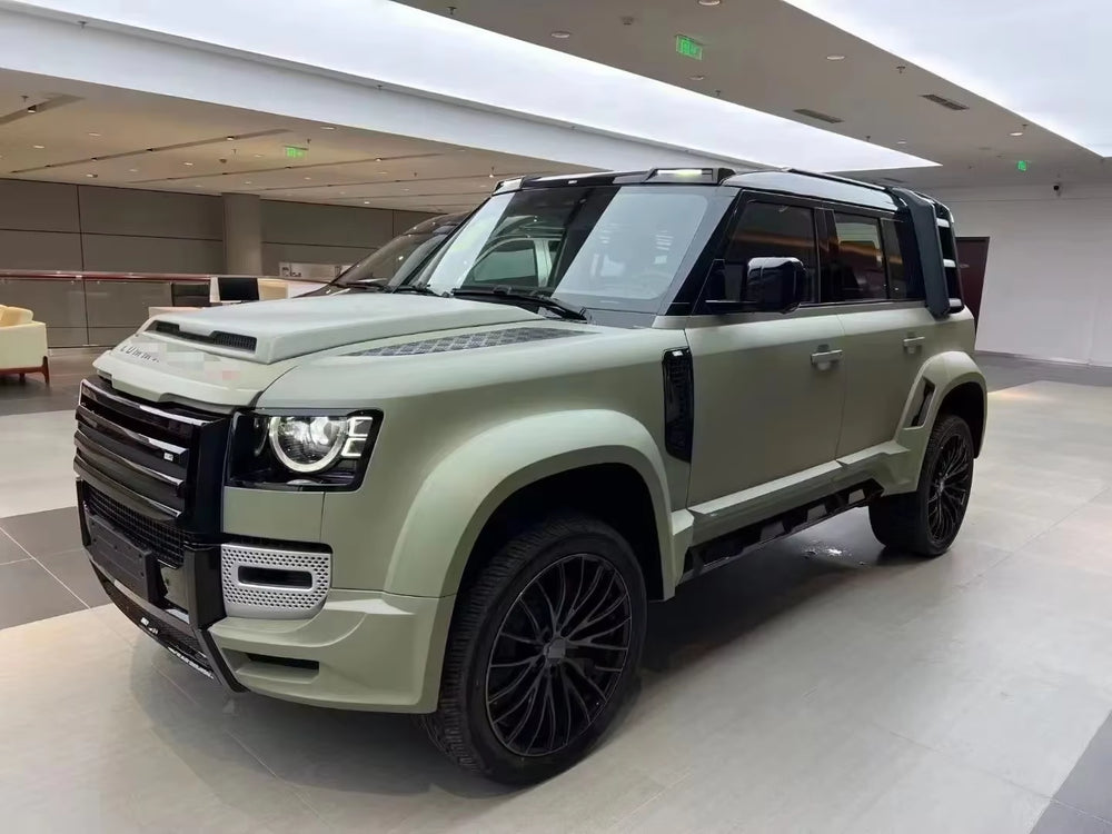 LM Style Wide Body Kit Forland Rover Defender 110 Body Kit with Arches Fenders Rear Splitter Wheel Arches