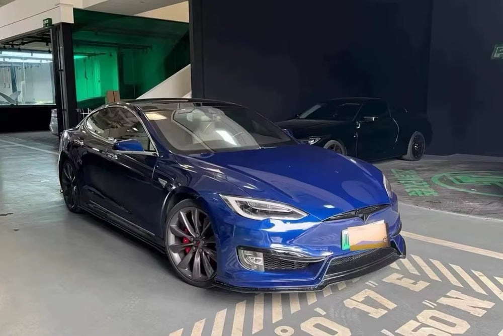 Auto Parts PD Style Body Kit Abs Material for Tesla Model S PD Front and Rear Bumpers Hood Diffuser Spoiler Body Kit
