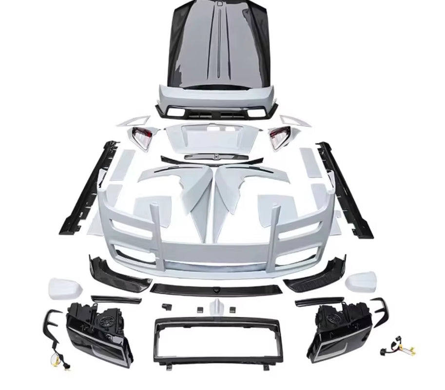 MSY Style Fourth Generation Kit for Rolls-Royce Ghost 1ST -3RD Front Bumper Assembly LED Headlight Engine Cover Body Kit