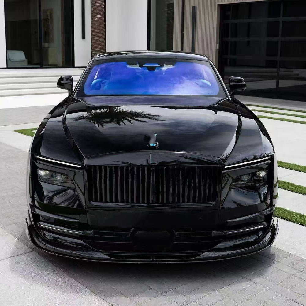 Car Bumpers MS Style Dry Carbon Fiber Material Body Kit for ROLLS-ROYCE SPECTRE 2022+ Front Lip Skirt Rear Diffuser Spoiler Hood