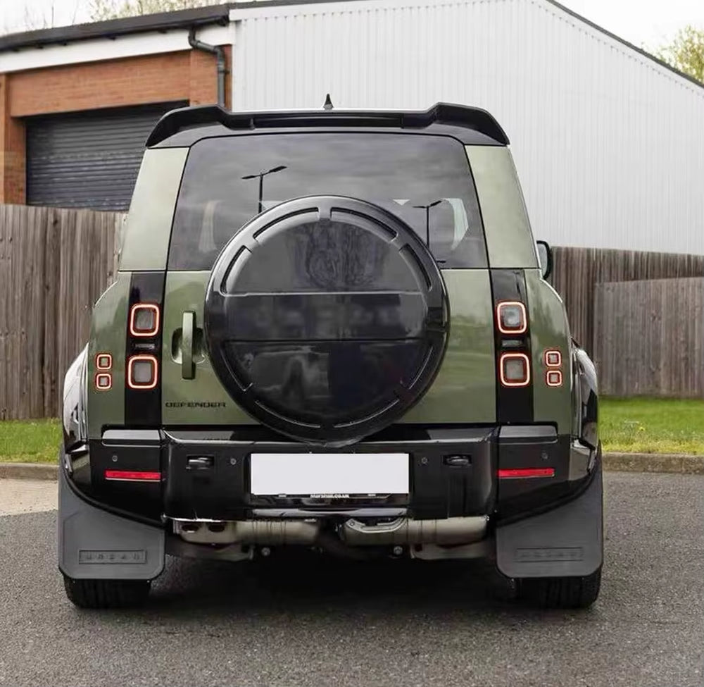 For Land Rover Defender 110 Upgrade UB Style Glossy Black Front Lip, Wheel Arch, Spoiler, Roof Light, Side Skirt, Body Kit