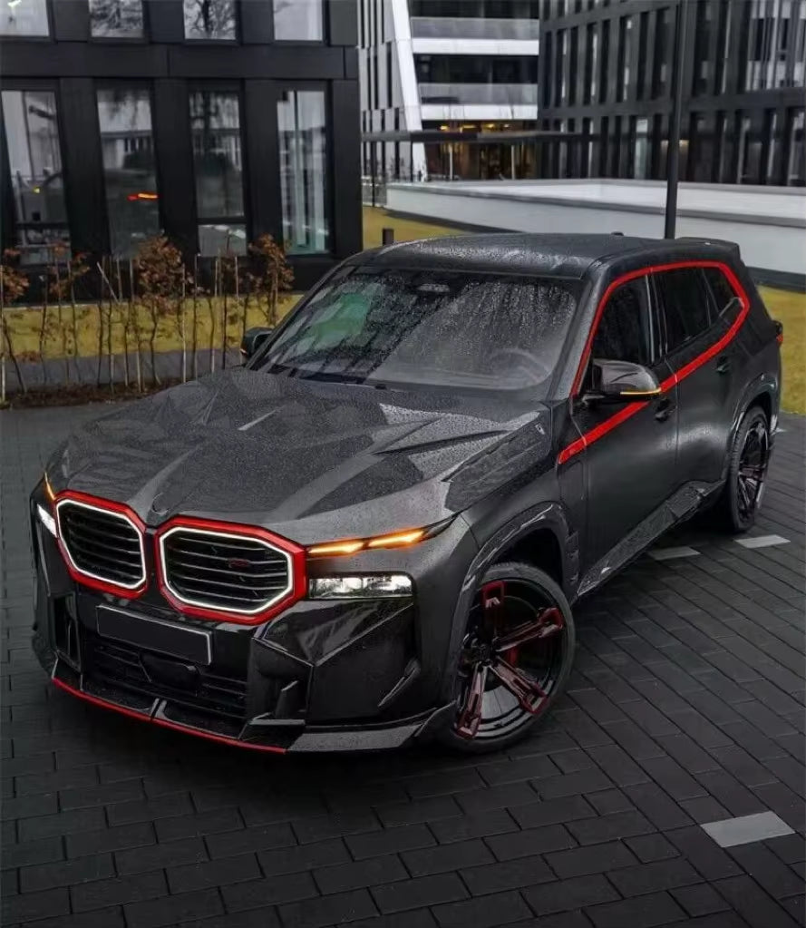 LD Style Carbon Fiber Body Kit for BMW XM Front Lip Skirt Rear Diffuser Spoiler Hood Wide Body Kit