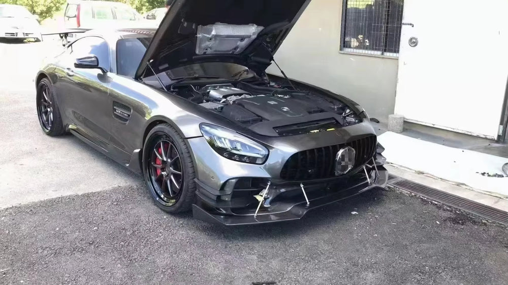 Car Bumper for Mercedes-Benz AMG GTS GTS GTC GTR Pro Style Front Bumper Carbon Fiber Body Kit