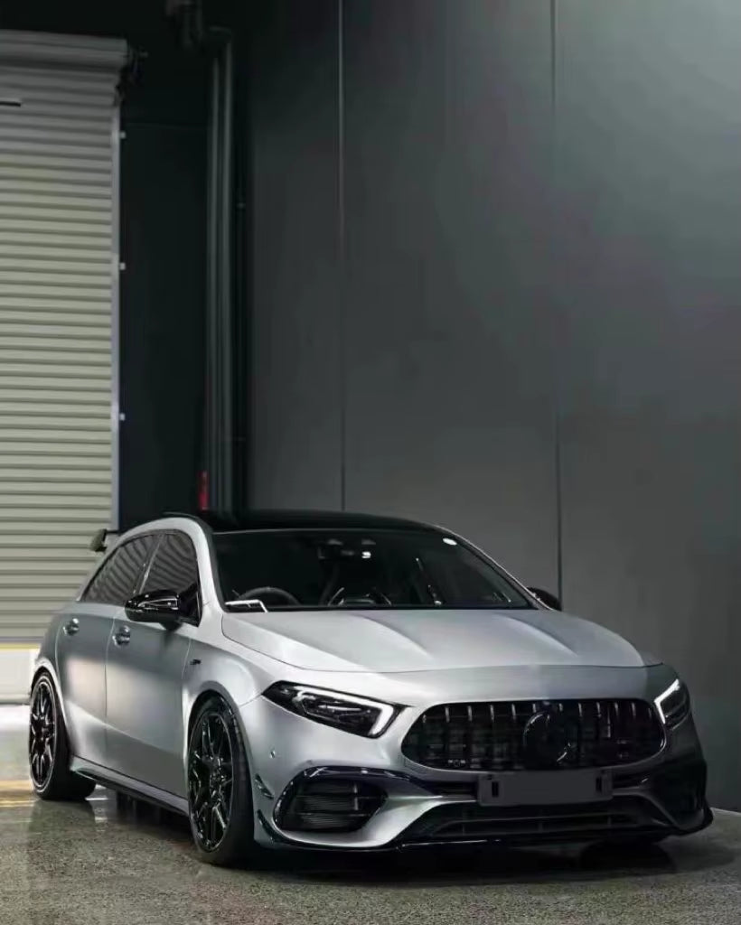 For Mercedes-Benz A-Class A180 A35L W177 Upgrade A45S Front and Rear Bumper Spoiler Body Kit
