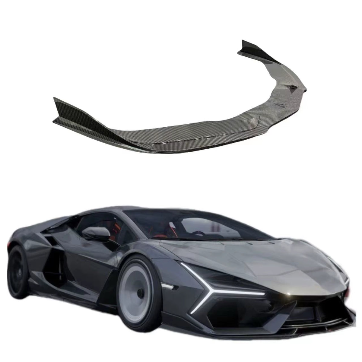 OD Style Dry Carbon Fiber Body Kit for Lamborghini Revuelto Dry Carbon Fiber Front Lip