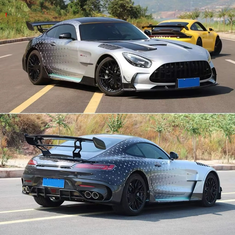 Pp+Dry Carbon Fiber Body Kit for Mercedes-Benz AMG-GT Car Bumper Upgrade Black Series Front and Rear Bumper Spoiler Body Kit