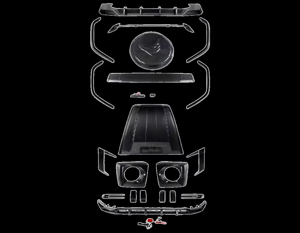High Quality Dry Carbon Fiber TOP Style Body Kit for Mercedes-Benz G Class W464 G63 Front Lip Rear Diffuser Spoiler Hood