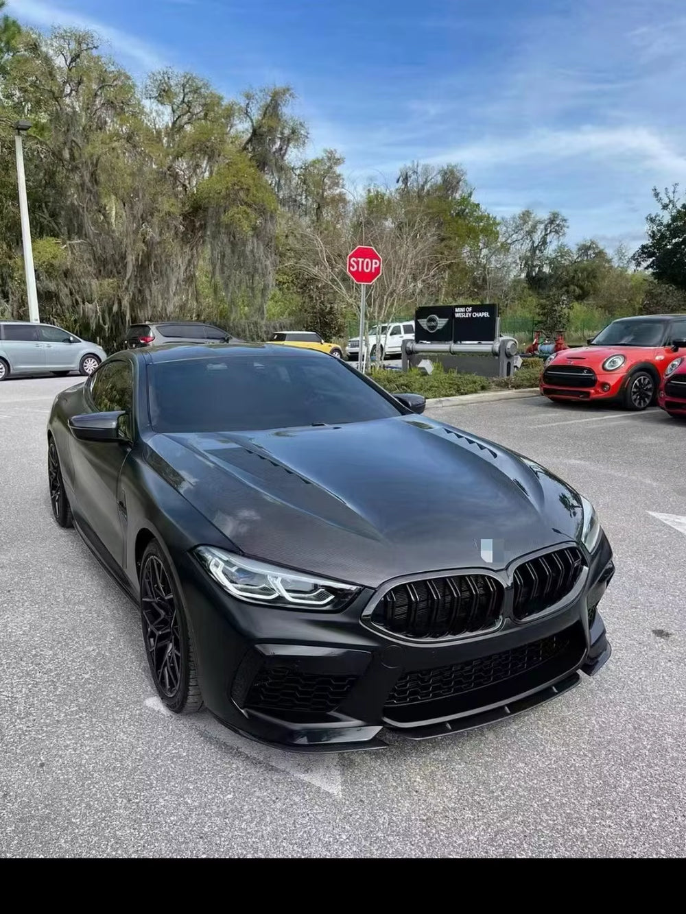 Carbon Fiber Engine Cover for Bmw M8 G14 G15 8 Series 840I 850I Two - or Four-Door Sports Cars Hood