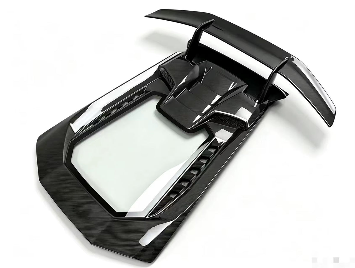 For Lamborghini Huracan LP580 610 Upgrade Performance Carbon Fiber Engine Hood Rear Wing Tail Cover Spoiler