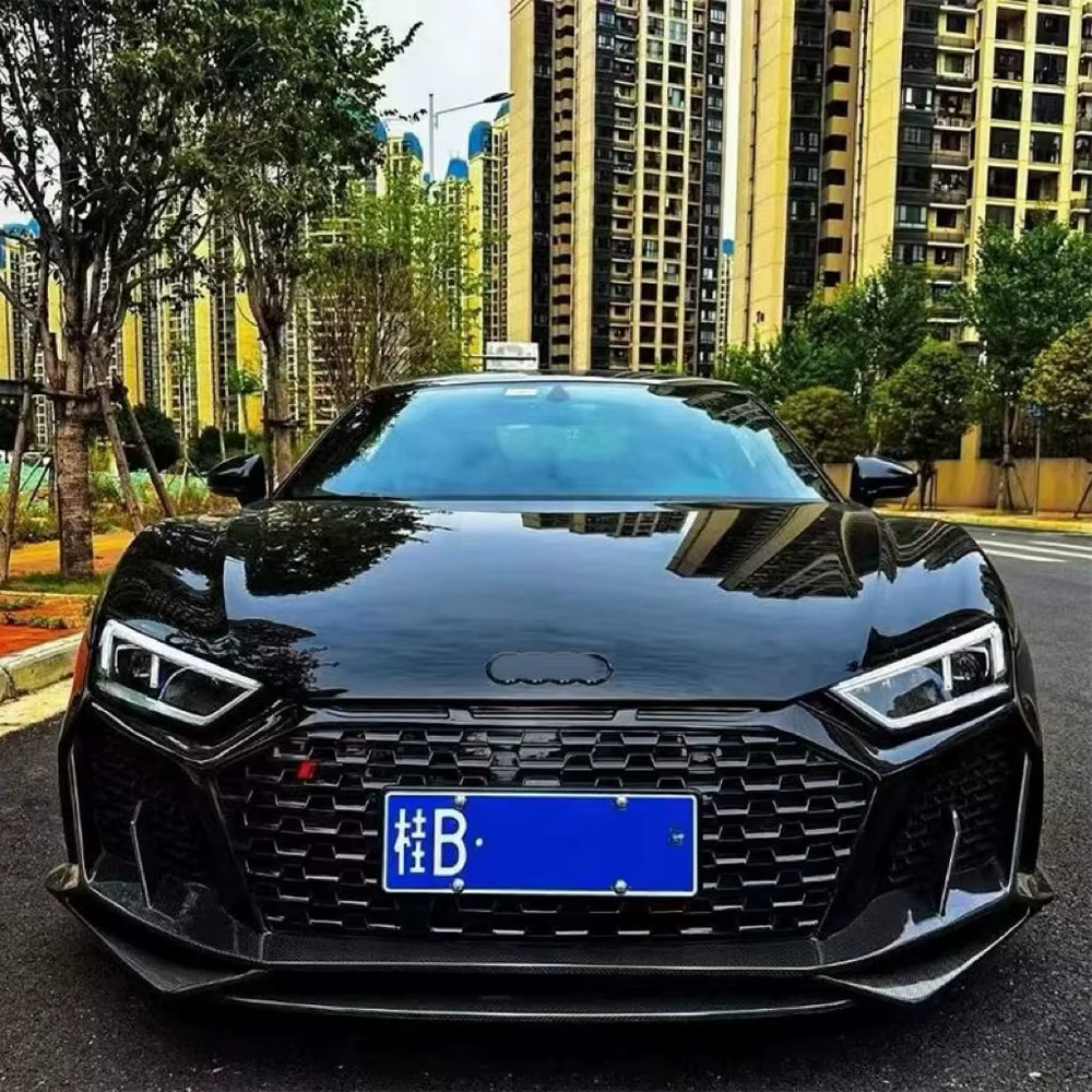 High Quality Body Kit for Audi R8 2016-2019 Upgrade 2021+ Front and Rear Bumper Front Lip Rear Diffuser