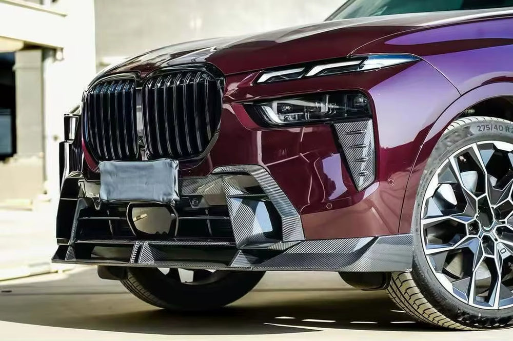 High Quality Dry Carbon Fiber Larte Style Body Kit for BMW X7 G07 Dry Carbon Fiber Front Lip Skirt Rear Diffuser Spoiler