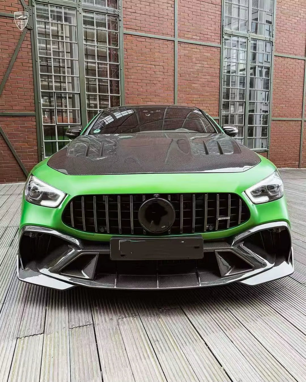 LD Style Dry Carbon Fiber Body Kit for Mercedes-Benz GT63S X290 Carbon Fiber Front Lip Skirt Rear Diffuser Spoiler Hood Body Kit