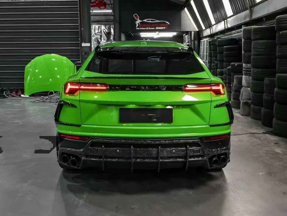 Topca Style Forged Carbon Fiber Body Kit for Lamborghini Urus Front Lip Skirt Rear Diffuser Spoiler Hood Wide Bodykit