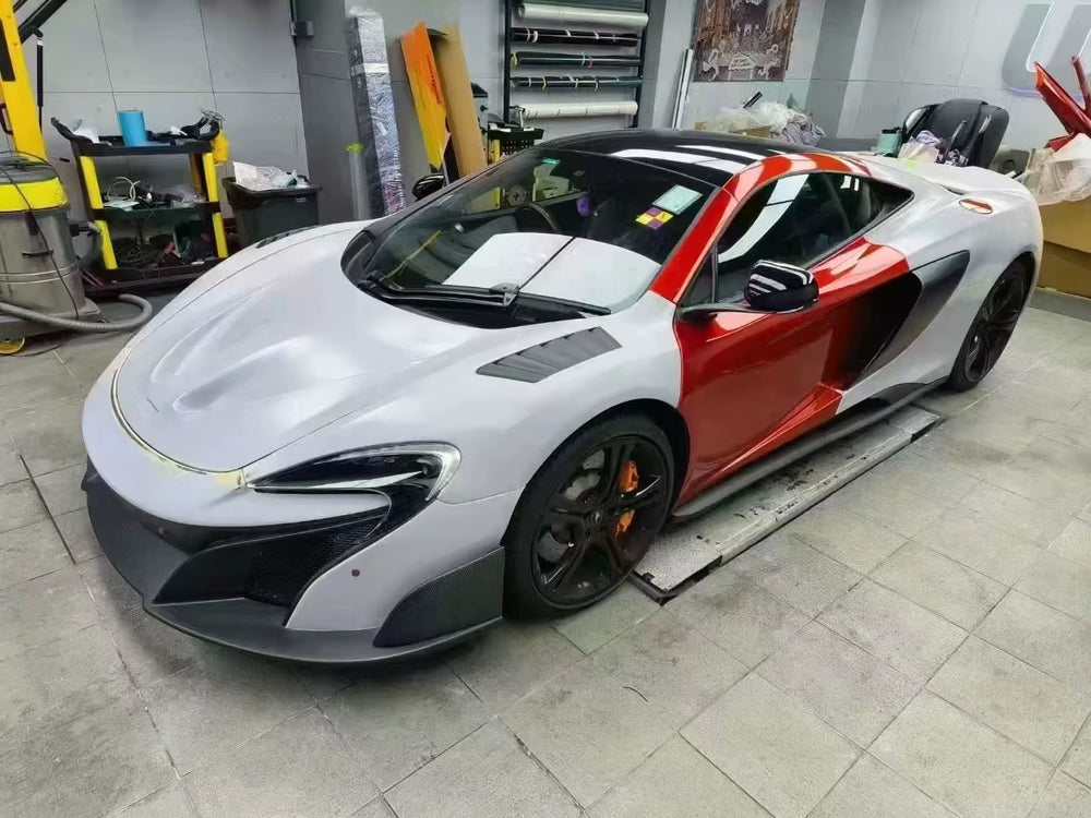Car Parts for Mclaren Mp4-12C 650S Upgrade to 675LT Style Body Kit Front and Rear Bumper Spoiler Hood