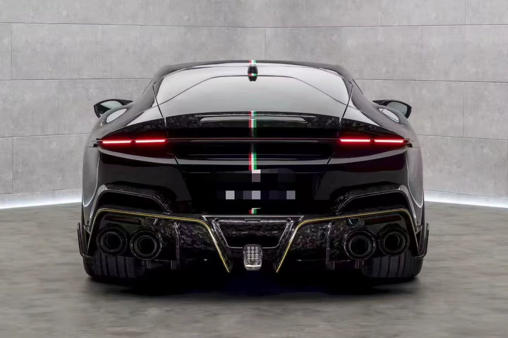 For 12Cilindri Upgraded MSY Dry Carbon Fiber Body Kit Front and Rear Bumpers Side Skirts Diffusers Hood