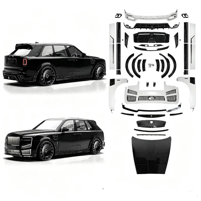2025 Cullinan MS Style Body Kit for Rolls Royce Cullinan Carbon Fiber Bumper Hood Fender Diffuser