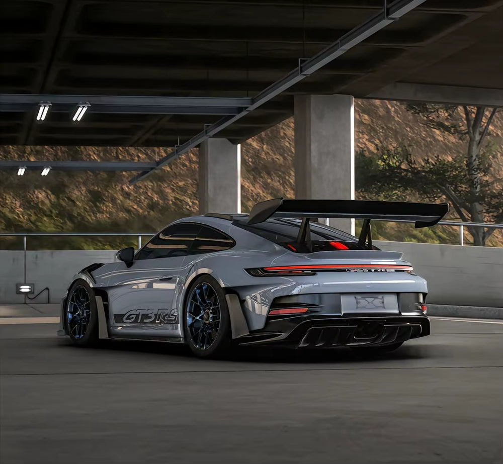 Upgrade GT3RS Style Body Kit for Porsche 911 992 Wide-Body Kit Front and Rear Bumper Spoiler Rear Diffuser Fender