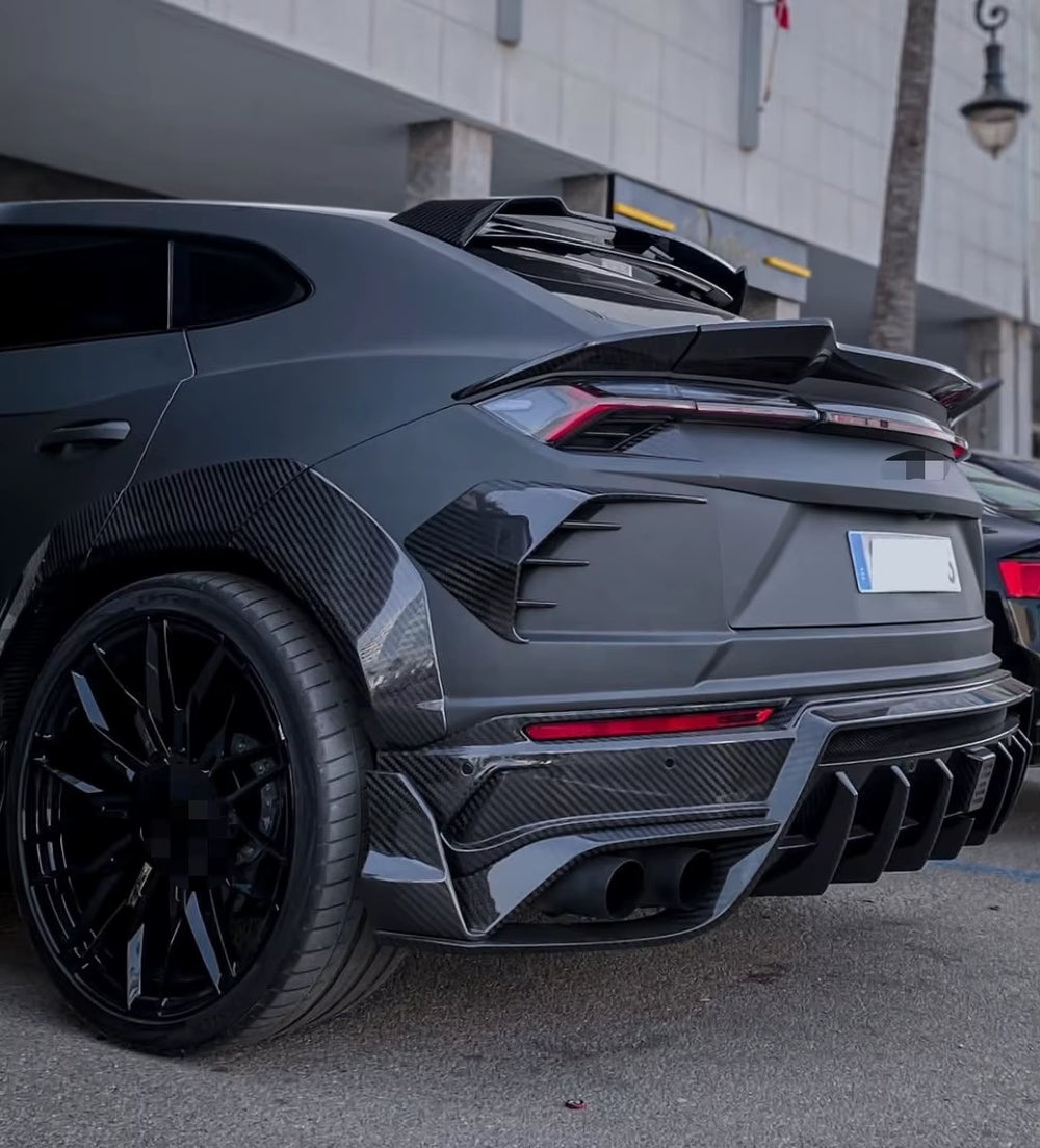 Ky-Style Dry Carbon Fiber Body Kit for Lamborghini Urus Car Bumper Front Lip Rear Diffuser Spoiler Hood Wide-Body Body Kit