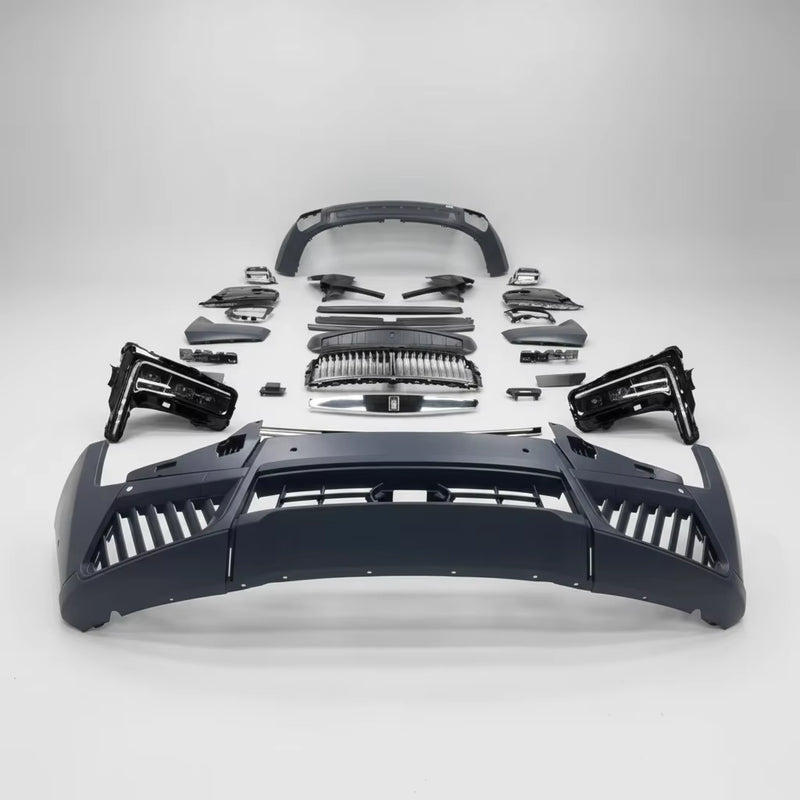 Headlights Grille Diffuser Bodykit for Rolls Royce Cullinan 2018-2024 Upgrade to 2025 Cullinan Model Front and Rear Bumper