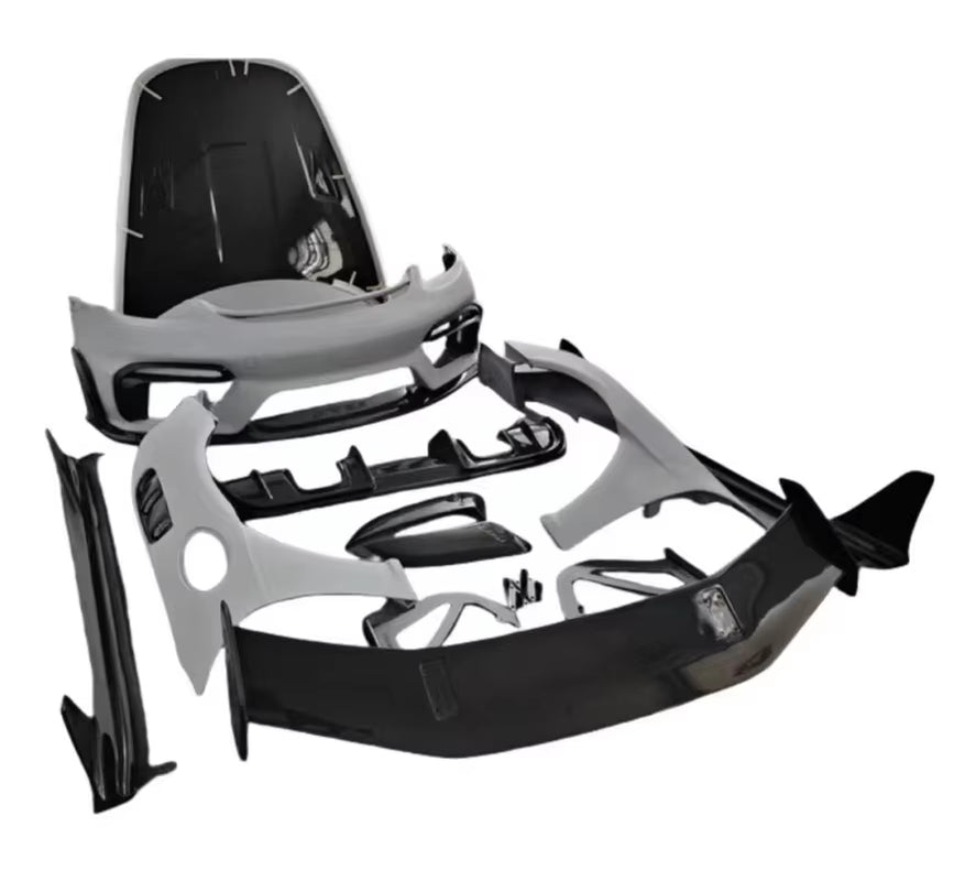For Porsche 718 Cayman 2016-2019 Upgrade Front Bumper Body Kits Facelift Front Lip Carbon Fiber Material New Condition