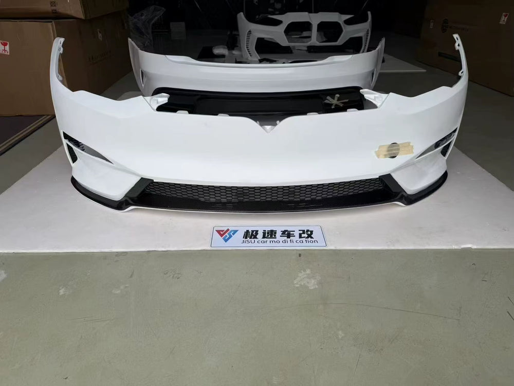 For Tesla Model S 2021+ Upgrade 2026 New Style Front Bumper Rear Bumper Rear Diffuser Body Kit