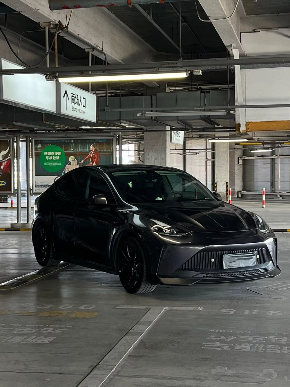 Starship Style High Quality Body Kit for Tesla Model Y Front Bumper Rear Bumper Side Skirts and Hood Spoiler Diffuser