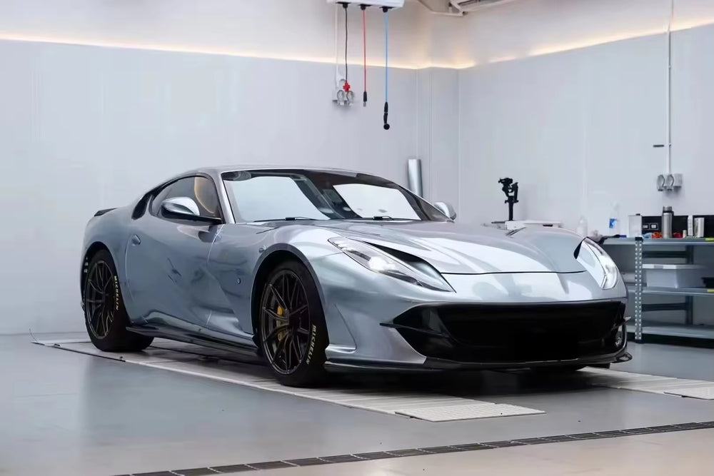 N Style Carbon Fiber for Ferrari 812 Superfast Front and Rear Bumper Lips for Body Kit