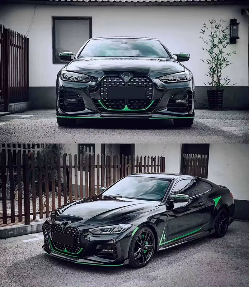 K-Style Carbon Fiber Body Kit for BMW 4 Series G22 Carbon Fiber Front Lip Skirt Rear Diffuser Spoiler Body Kit