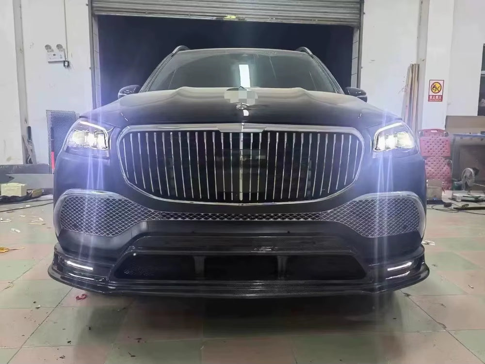 LD Style Carbon Fiber Body Kit for X167 Gls Mercedes Maybach Gls480 Gls600 Lip Bumper Side Skirts Spoiler Diffuser Car Parts
