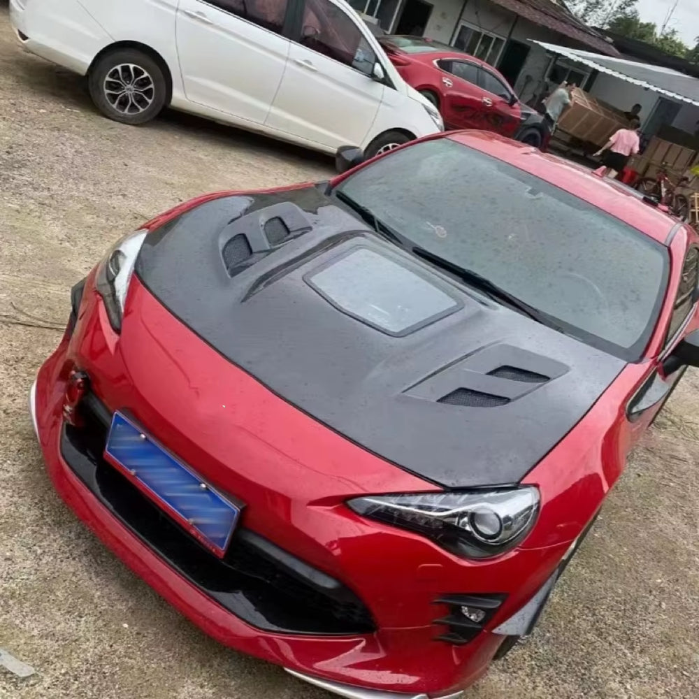 Carbon Fiber Transparent Hood Body Kit for Toyota GT86 Subaru BRZ