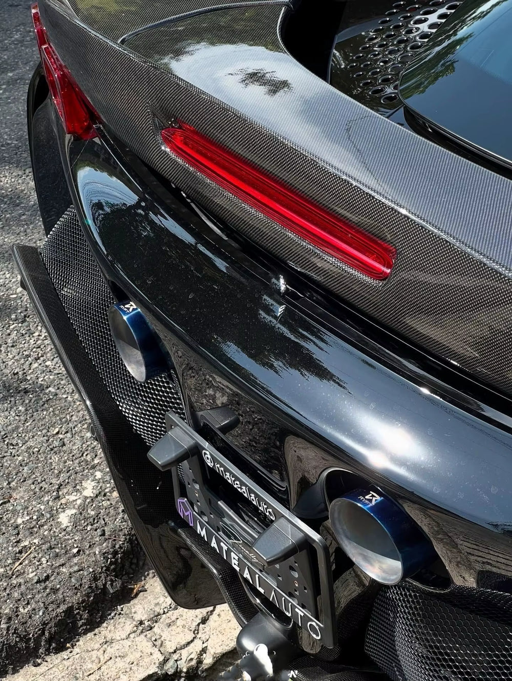 Dry Carbon Fiber OEM Style for Ferrari SF90 Front Lip Skirt Rear Diffuser Spoiler Body Kit Car Parts