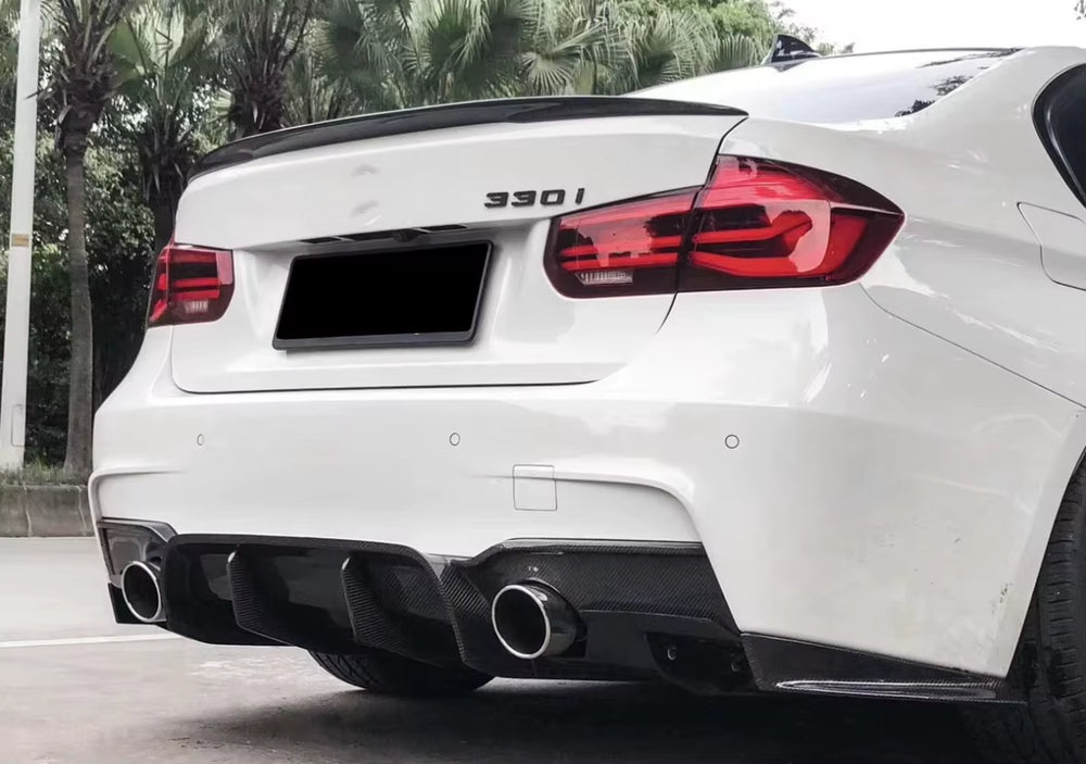 Auto Body Parts Carbon Fiber Rear Lip Diffuser for BMW 3 Series F30 F35 320I 328I 335I GEX Style Body Kit