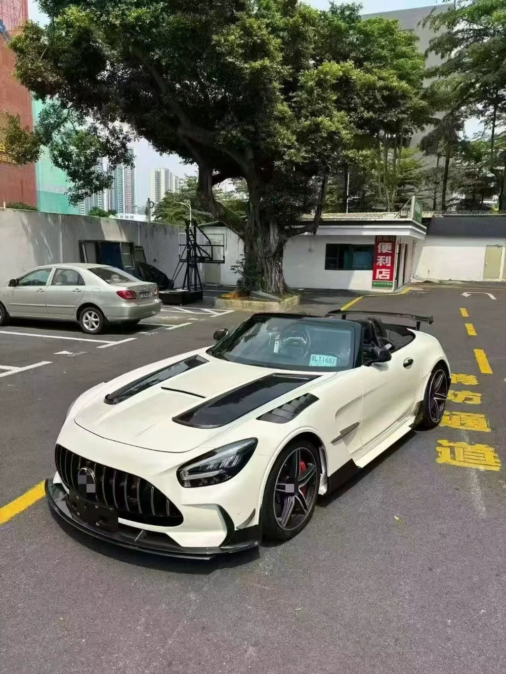 Black Series Body Kit for Mercedes-Benz AMG GT/GTS Front Rear Bumper Hood Fender Spoiler Front Rear Lip