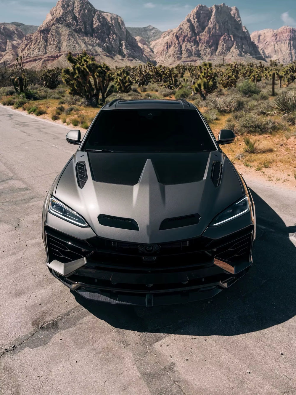 For Lamborghini Urus SE Upgrade U-Style Dry Carbon Fiber Kit Front Lip Side Skirts Rear Diffuser Spoiler Hood