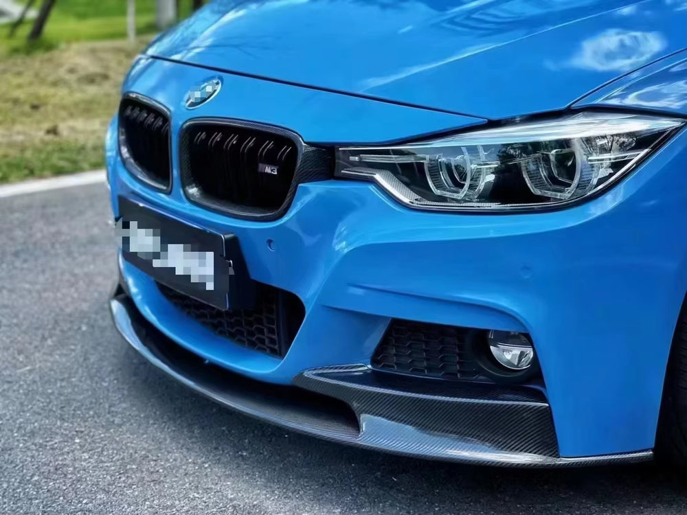 Front Bumper Lip Splitter Spoiler M Sport for Bmw F30 Front Lip 2012-2018 MP Style Carbon Fiber Body Kit