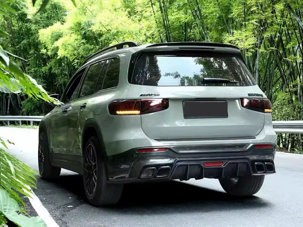 Carbon Fibre Body Kit for Mercedes Benz X247 GLB Carbon Fibre Front Lip Rear Diffuser Spoiler Hood Grille