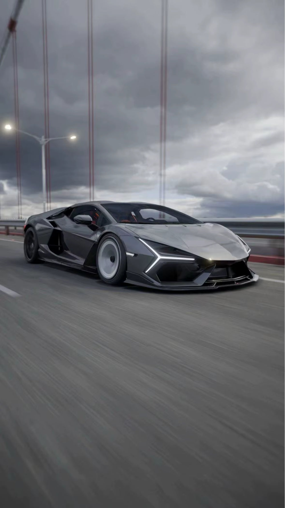OD Style Dry Carbon Fiber Body Kit for Lamborghini Revuelto Dry Carbon Fiber Front Lip