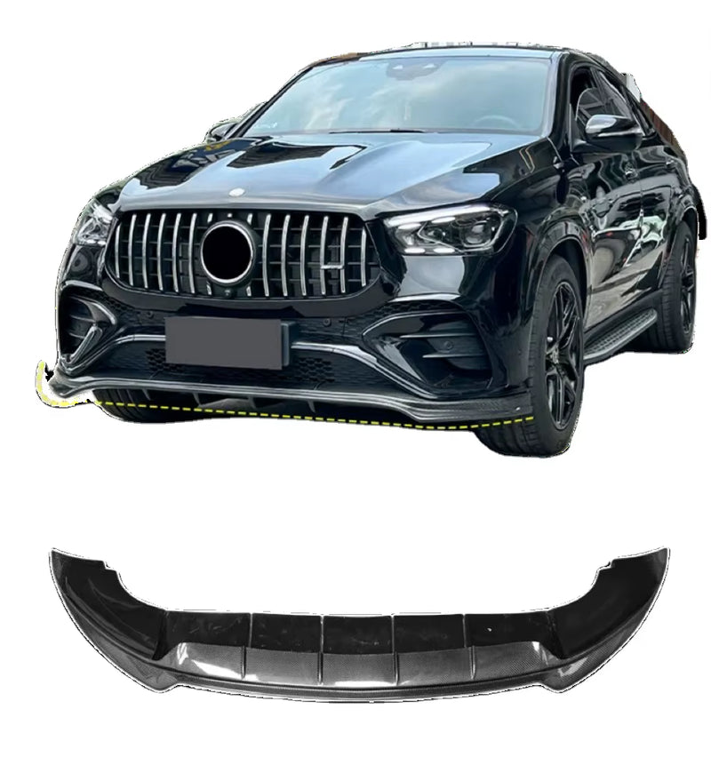 LD Style Carbon Fiber Body Kit for Mercedes Benz GLE Class W167 C167 (2024+) - Front Lip and Rear Diffuser Spoiler