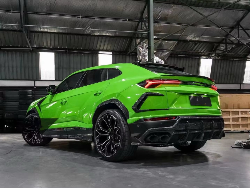 Topca Style Forged Carbon Fiber Body Kit for Lamborghini Urus Front Lip Skirt Rear Diffuser Spoiler Hood Wide Bodykit