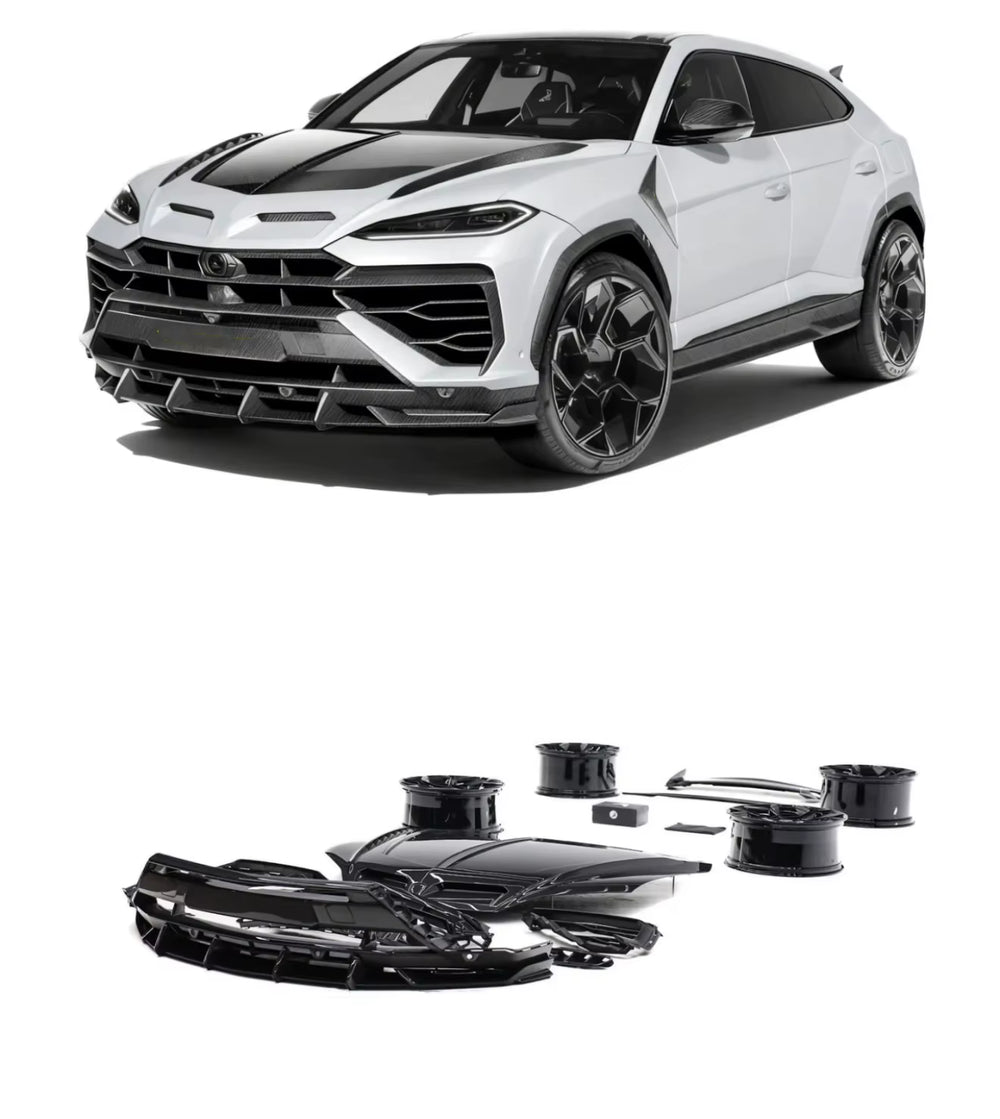 High-Quality Dry Carbon Fiber Body Kit for Lamborghini URUS SE Upgrade Top Style Front Lip Rear Diffuser Spoiler Hood Body Kit