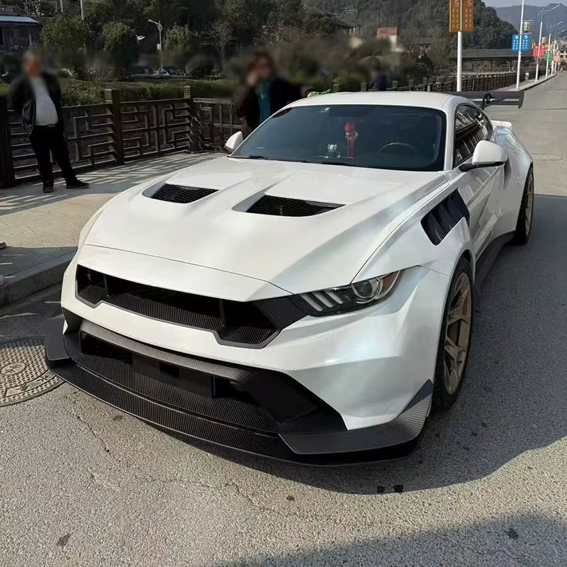 Wide Body Kit for Ford Mustang 2014-2023 Front Bumper Rear Bumper Hood Spoiler Wing Hood Fender