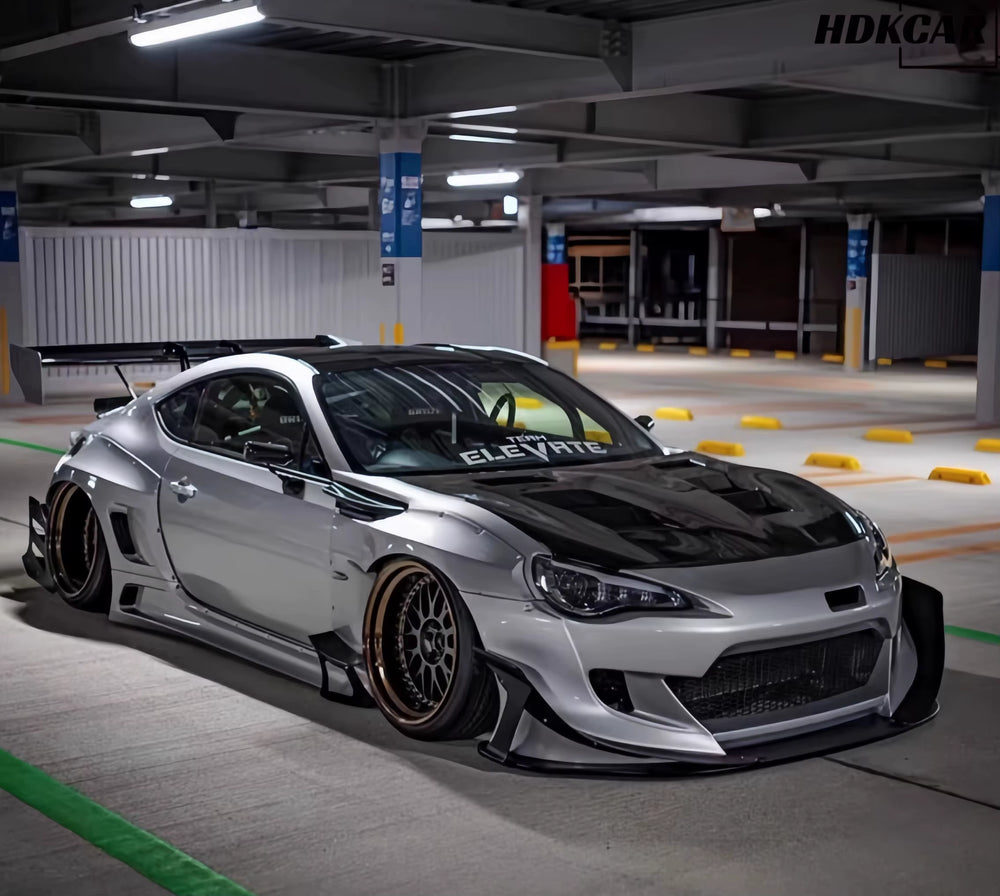 Rocket Bunny V3.5 Style Wide Body Kit for Toyota GT86 ZN6 ZD6 BRZ Upgrade Front and Rear Bumper Spoiler Wide Body Kit