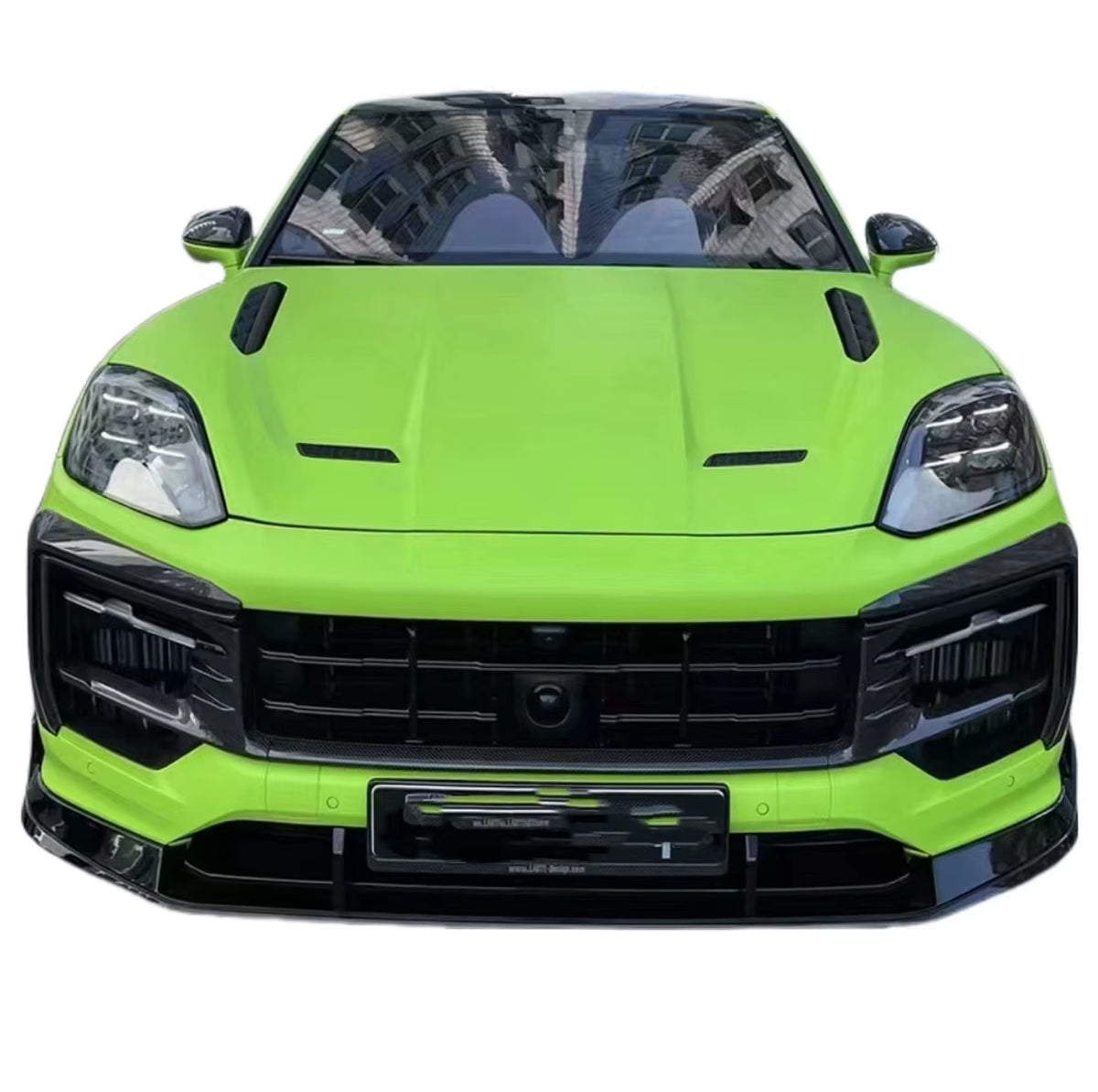For Porsche Cayenne 2025+ Upgrade LD Style Carbon Fiber Front and Rear Bumper Spoiler Hood Body Kit