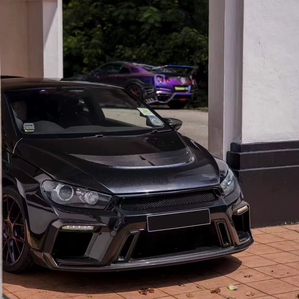 Car Wide Body Kit for Volkswagen Scirocco Upgrade ASP Style Front Bumper Rear Bumper Side Skirts Rear Spoiler Hood Wide Body Kit