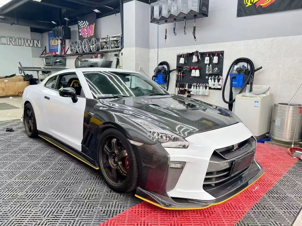 TOP SECRET Style Carbon Fiber Body Kit Front Bumper Rear Bumper for GTR R35 TOP SECRET for Body Kit