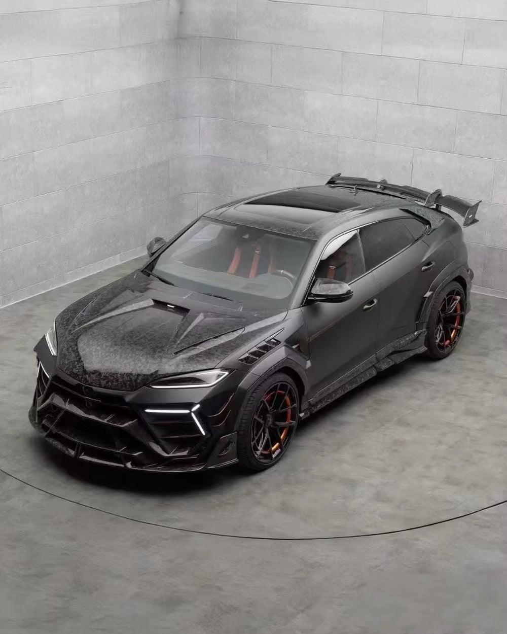 Msy Style Dry Carbon Fiber Front Bumper Hood Side Skirts Rear Diffuser for Lamborghini Urus SE 2025 Wide Body Kit Upgrade