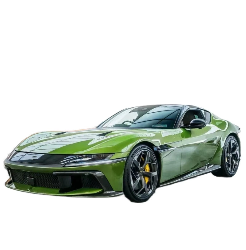 For Ferrari 12 Cilindri Upgrade OEM Style Dry Carbon Fiber Front Lip Skirt Rear Diffuser Spoiler Body Kit