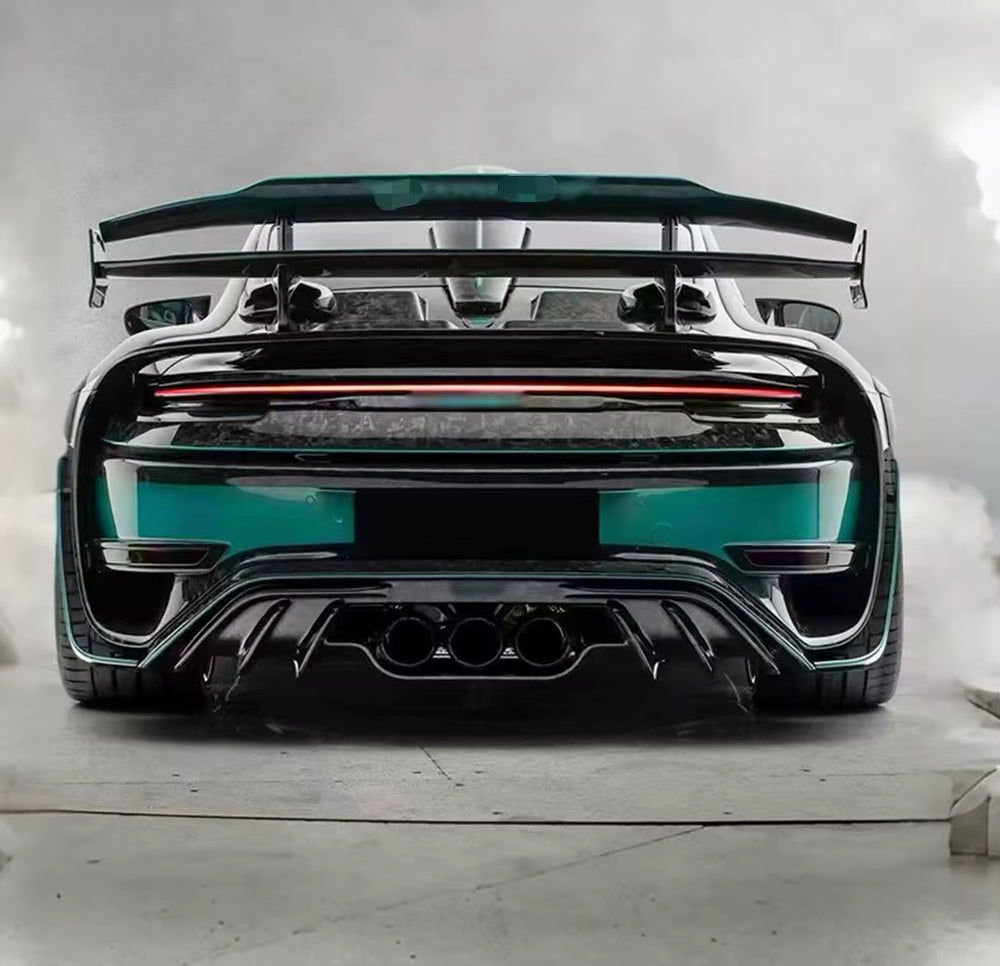 MSY Style Dry Carbon Fiber Body Kit for Porsche 992 Turbos Front and Rear Bumpers Hood Diffuser Wide Body Kit