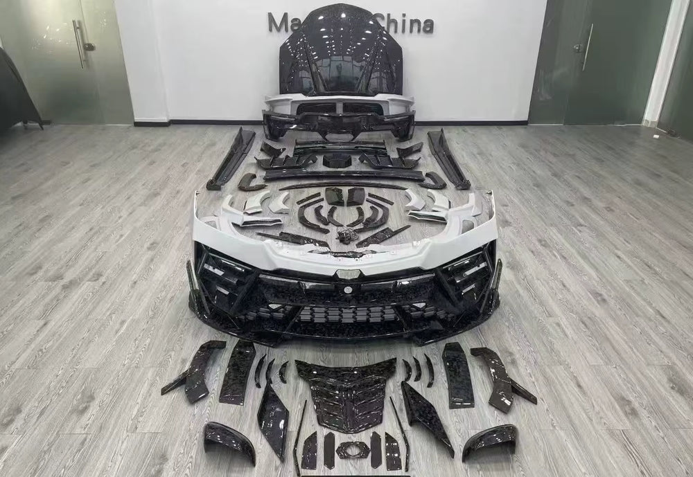 Auto Parts for Lamborghini Urus Se 2024-2026 Dry Carbon Fiber Body Kit Bumper Hood Front Lip Side Skirt Diffuser URUS SE Upgrade